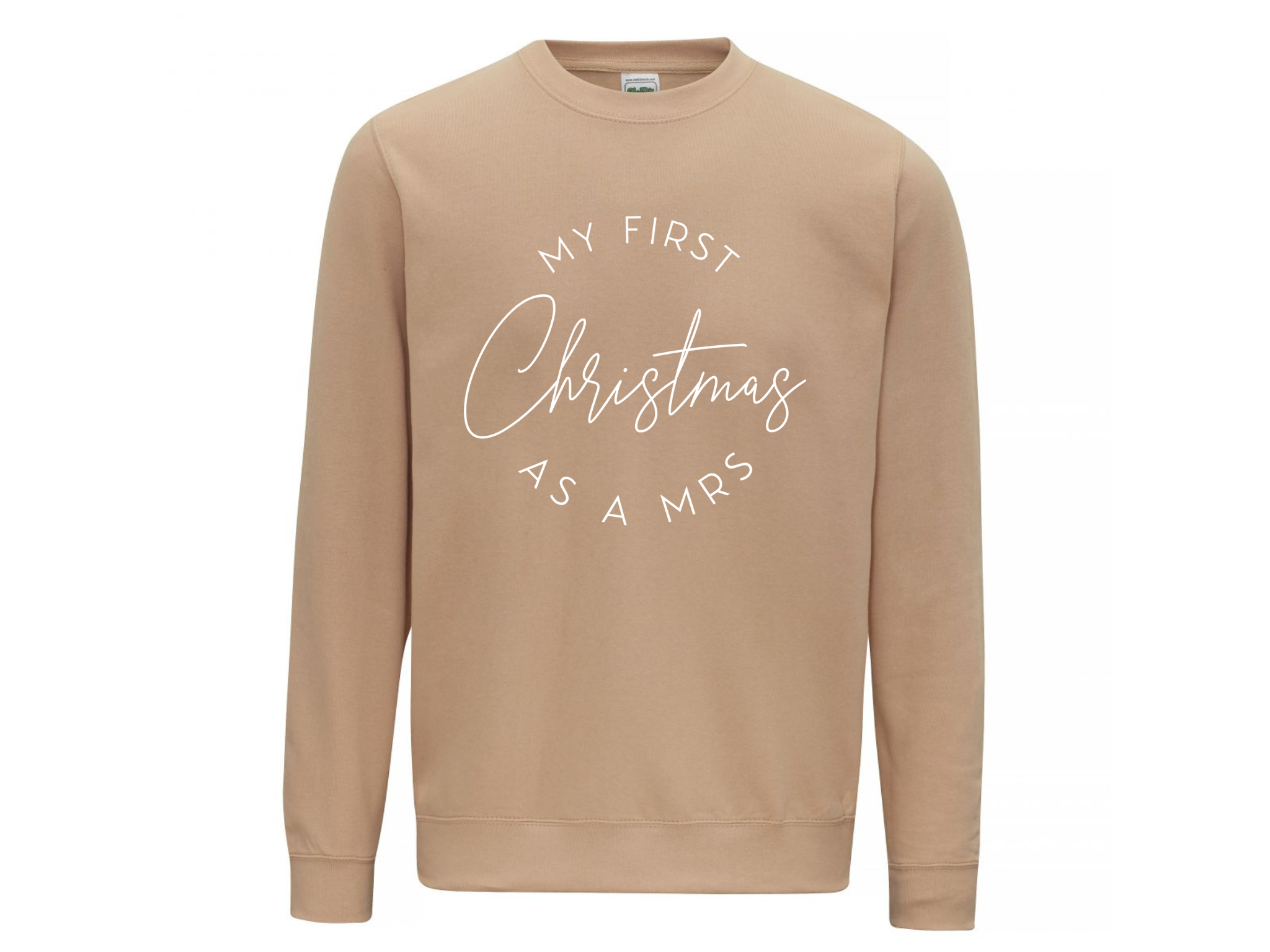 First Christmas As A Mrs Crew Neck Sweatshirt