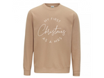 Load image into Gallery viewer, First Christmas As A Mrs Crew Neck Sweatshirt
