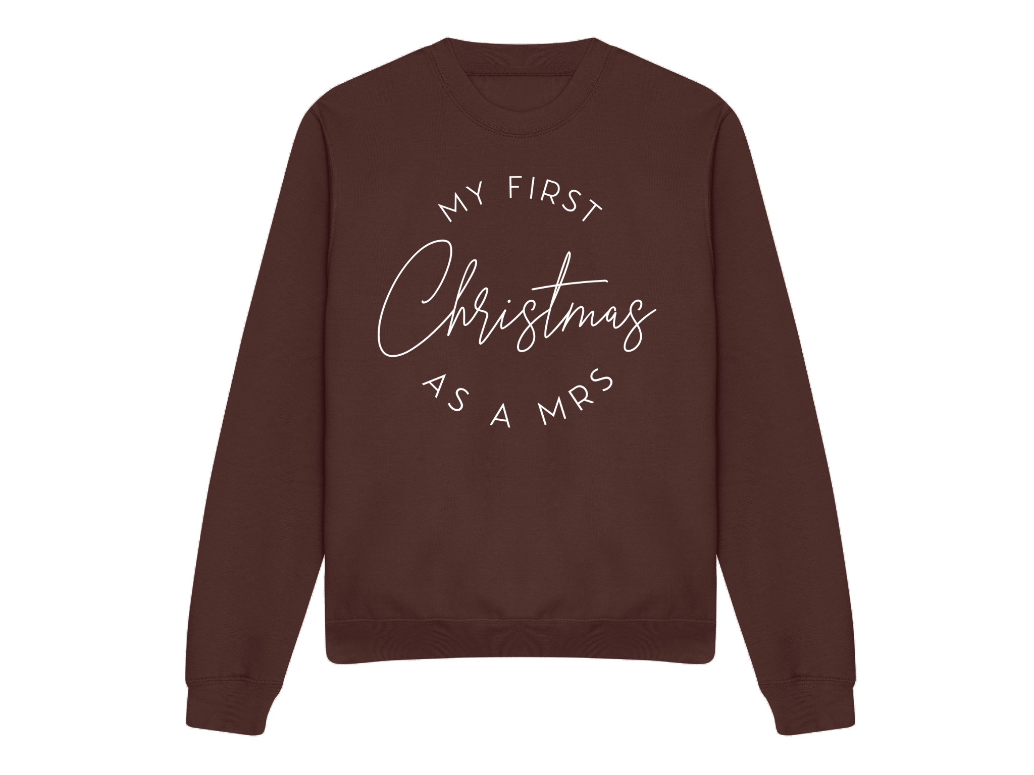 First Christmas As A Mrs Crew Neck Sweatshirt