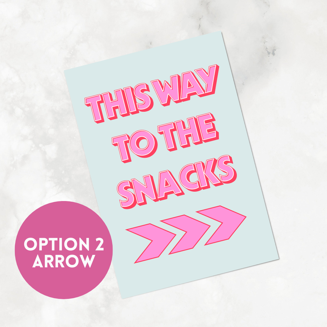 This Way To The Snacks Art Print