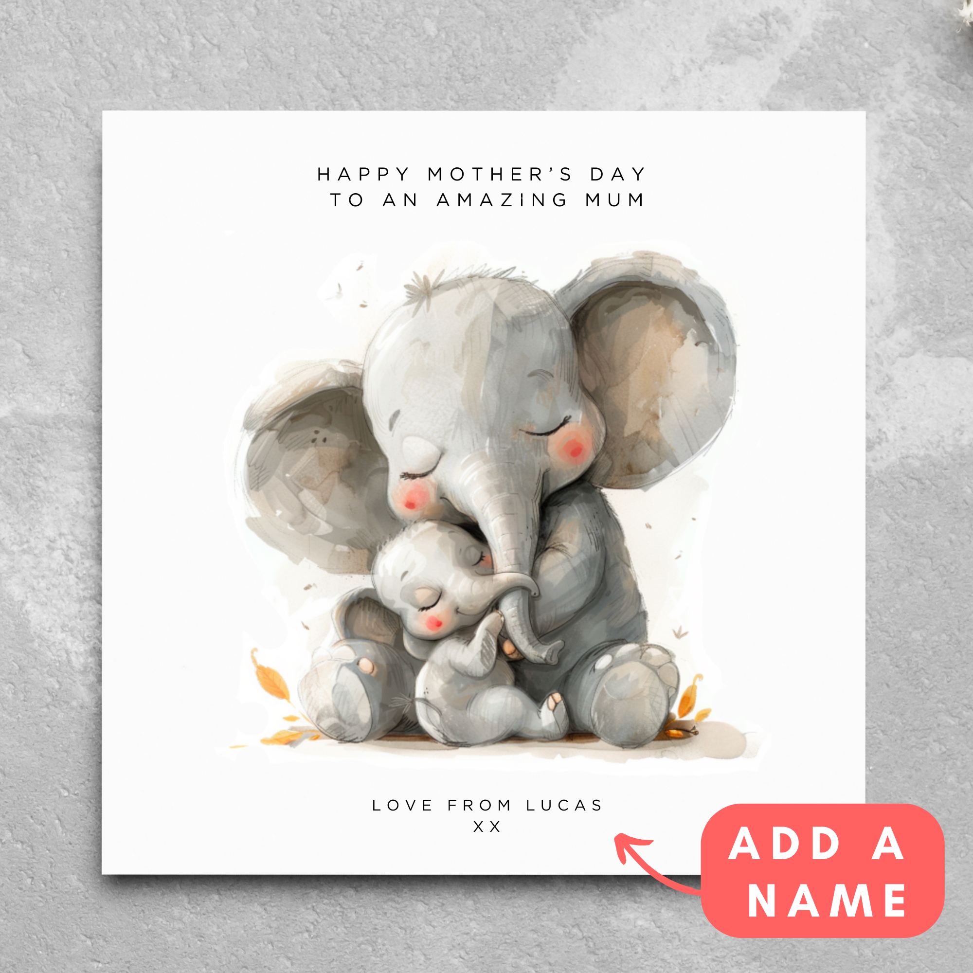 Personalised Mother's Day Card