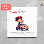 Load image into Gallery viewer, Personalised Car Lover Name Birthday Card
