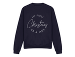 Load image into Gallery viewer, First Christmas As A Mrs Crew Neck Sweatshirt
