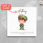 Load image into Gallery viewer, Personalised Soldier Name Birthday Card
