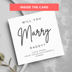 Load image into Gallery viewer, Mummy Will You Marry Daddy? Wedding Marriage Proposal Card From Children
