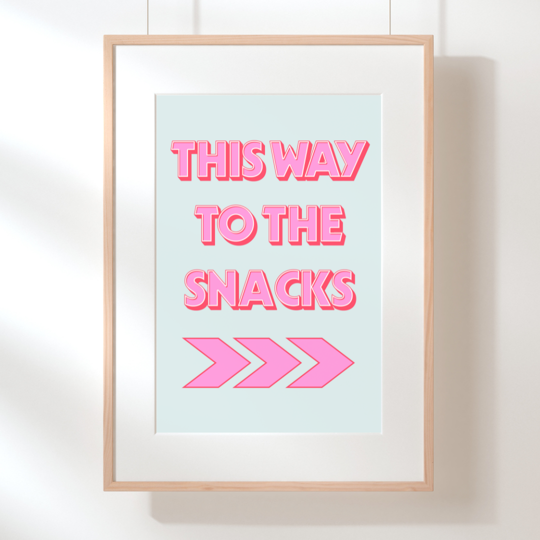 This Way To The Snacks Art Print