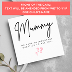 Load image into Gallery viewer, Mummy Will You Marry Daddy? Wedding Marriage Proposal Card From Children
