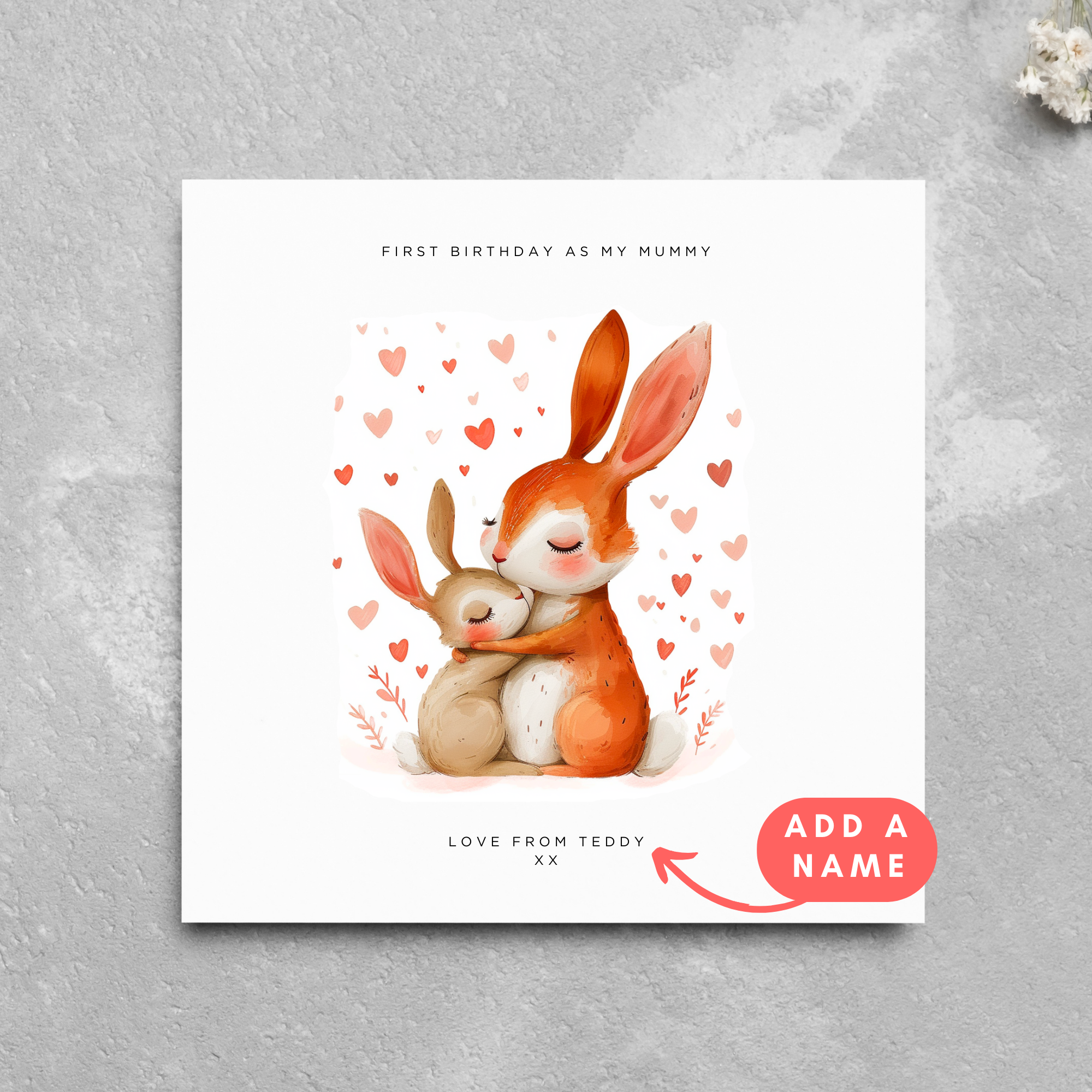 Personalised First Birthday As Mummy Card