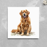 Load image into Gallery viewer, Golden Retriever Pet Lover Watercolour Style Greeting Card
