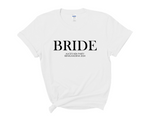 Load image into Gallery viewer, Custom Personalised Hen Party T shirts Bridal Role Navy
