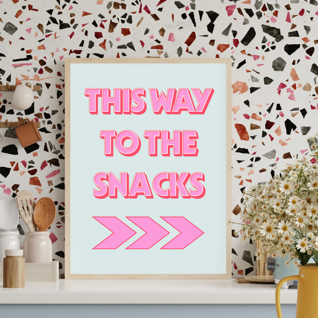 This Way To The Snacks Art Print