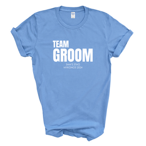 Personalised Groom Team Groom Stag Tshirts