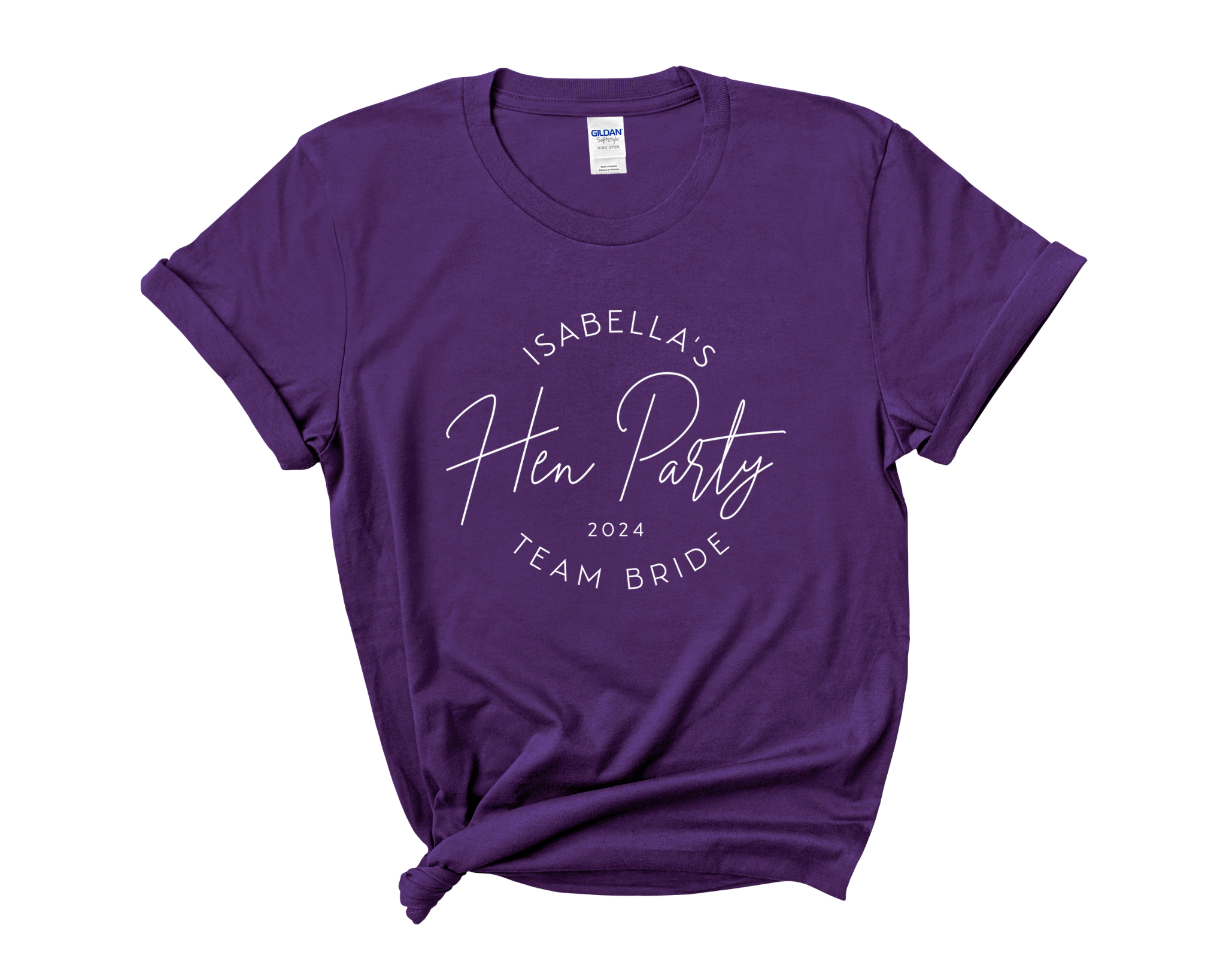 Personalised Bride Team Bride Hen Party T-Shirts A6