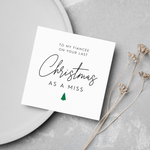 Load image into Gallery viewer, Fiancee Last Christmas As Miss Greeting Card
