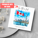 Load image into Gallery viewer, Personalised Name Emigrating Card Moving To Canada Card
