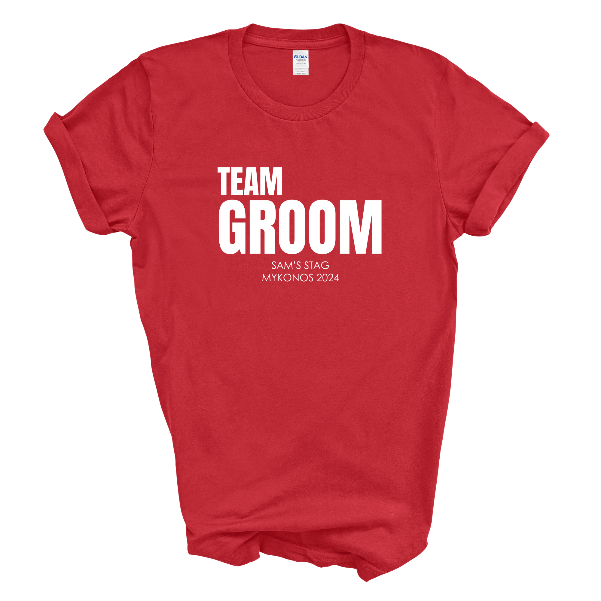 Personalised Groom Team Groom Stag Tshirts