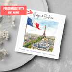 Load image into Gallery viewer, Personalised Name Emigrating Card Moving To France Card
