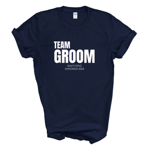 Personalised Groom Team Groom Stag Tshirts