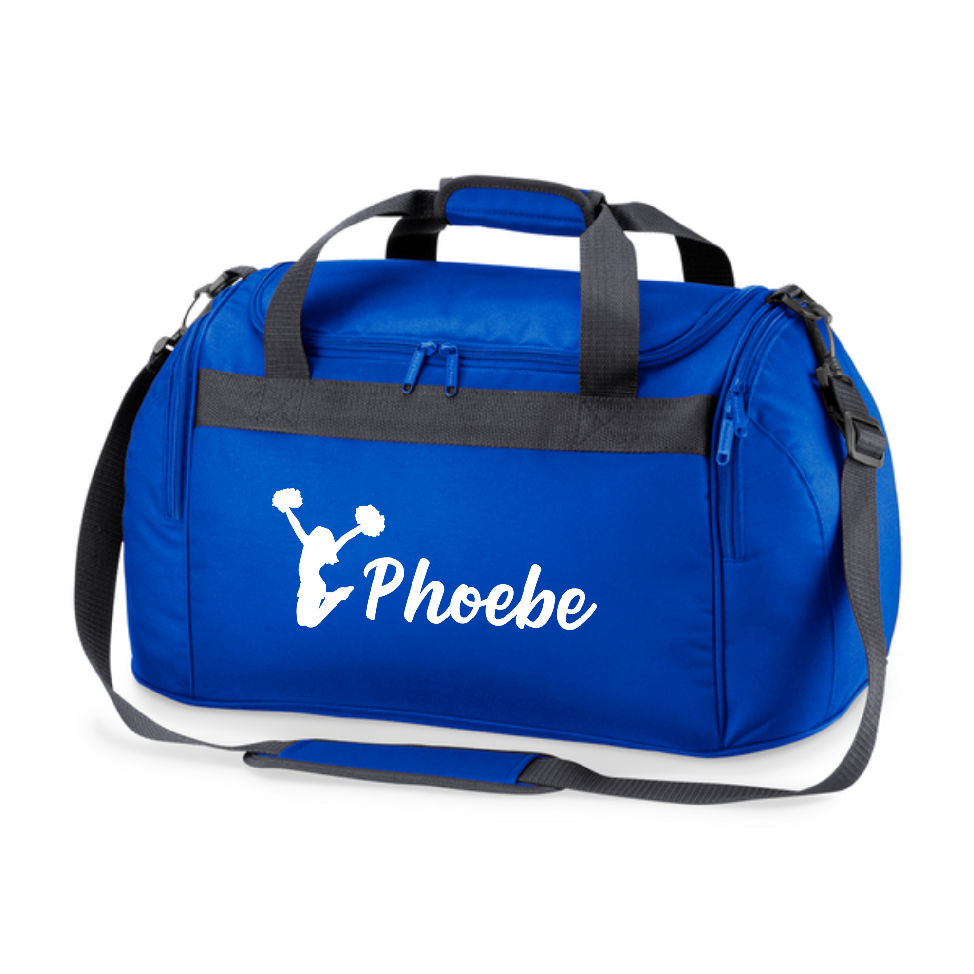 Personalised Name Cheerleader Cheerleading Dance Sports Holdall Bag