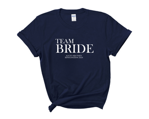 Custom Personalised Hen Party T shirts Bridal Role Navy