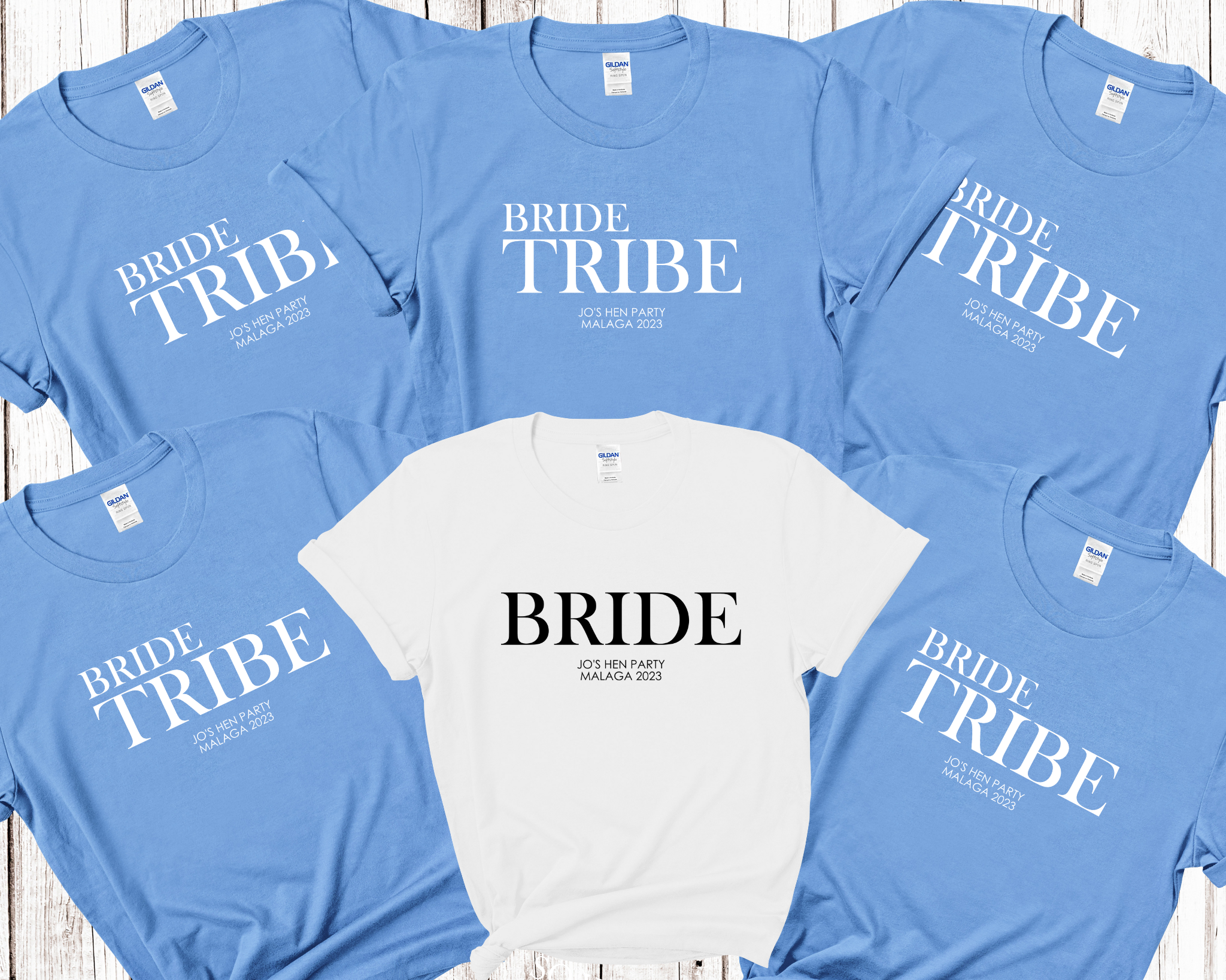 Personalised Bride BRIDE TRIBE Hen Party T-Shirts 9