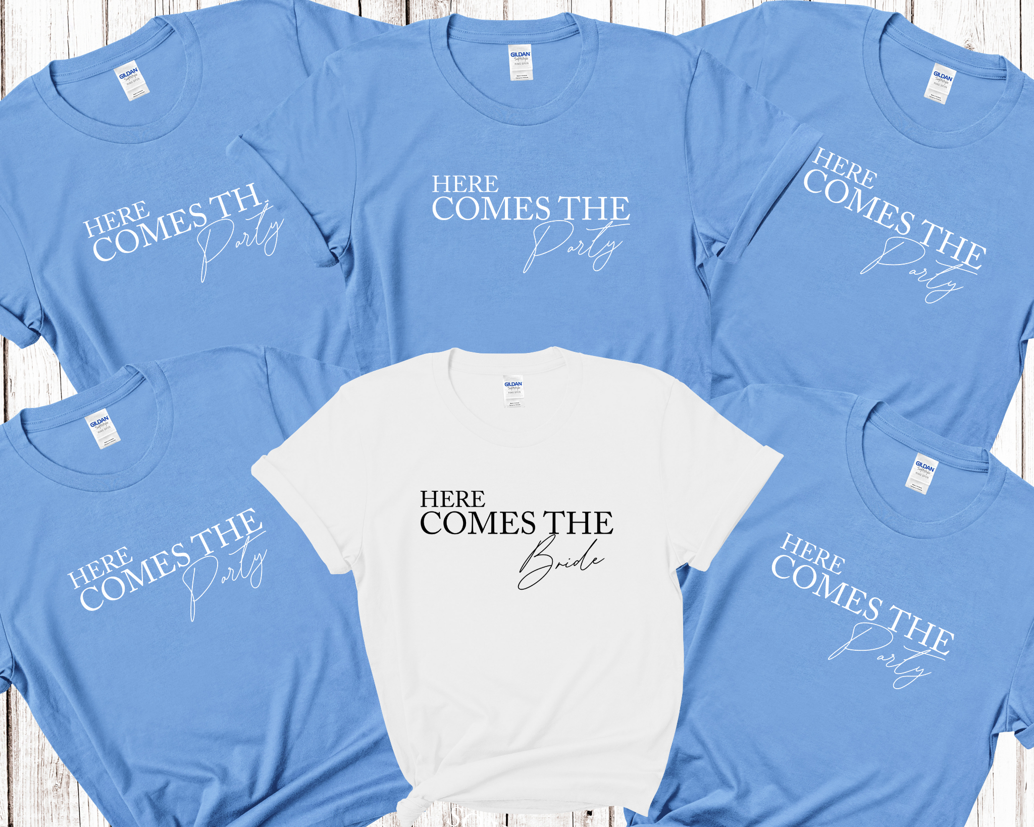 Here Comes The Bride - Here Comes The Party Hen Party T shirts 7