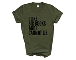 Load image into Gallery viewer, I Like Big Books And I Cannot Lie Adult Unisex T-shirt
