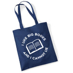 Load image into Gallery viewer, I Like Big Books And I Cannot Lie Lightweight Cotton Tote Bag DES2
