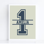 Load image into Gallery viewer, 1st Birthday Personalised Name Birthday Art Print
