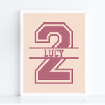 Load image into Gallery viewer, 2nd Birthday Personalised Name Birthday Art Print
