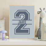 Load image into Gallery viewer, 2nd Birthday Personalised Name Birthday Art Print
