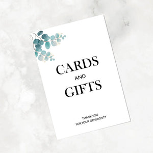 Cards and Gifts Sign Wedding Gifts  Art Print