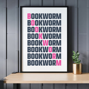 Bookworm Art Print