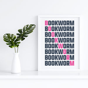 Bookworm Art Print