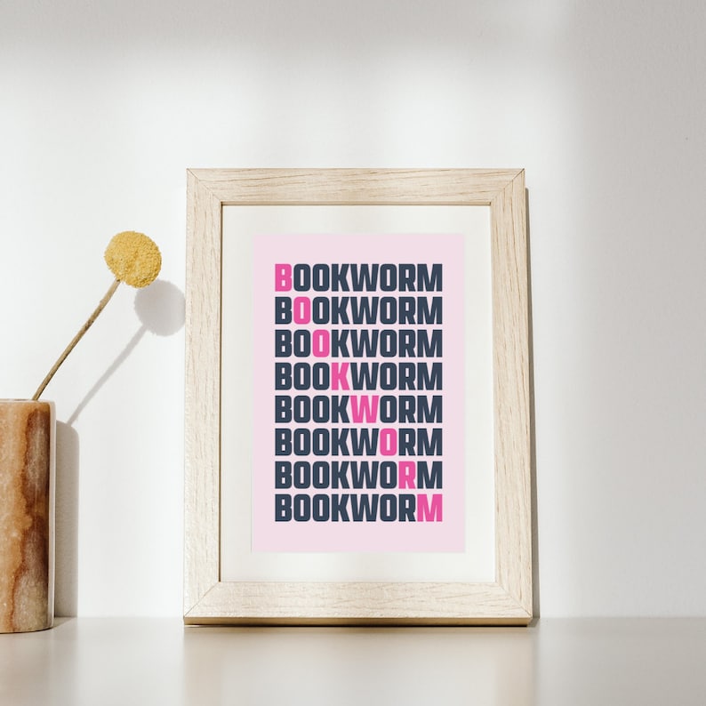 Bookworm Art Print