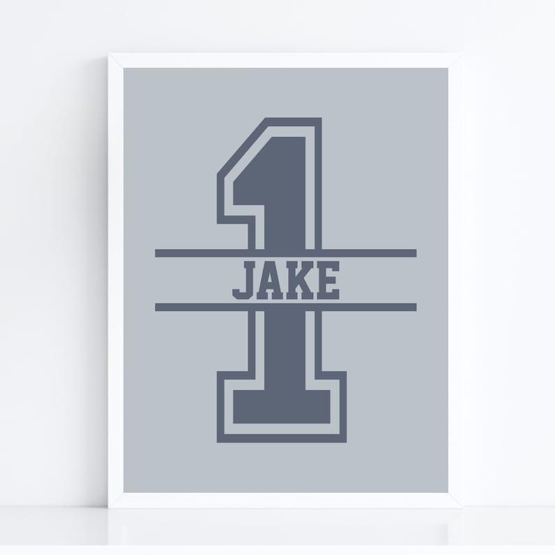 1st Birthday Personalised Name Birthday Art Print