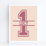 Load image into Gallery viewer, 1st Birthday Personalised Name Birthday Art Print
