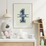 Load image into Gallery viewer, 1st Birthday Personalised Name Birthday Art Print
