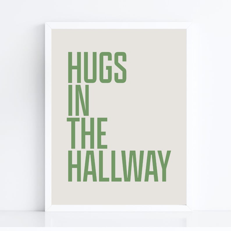 Hugs In The Hallway Art Print