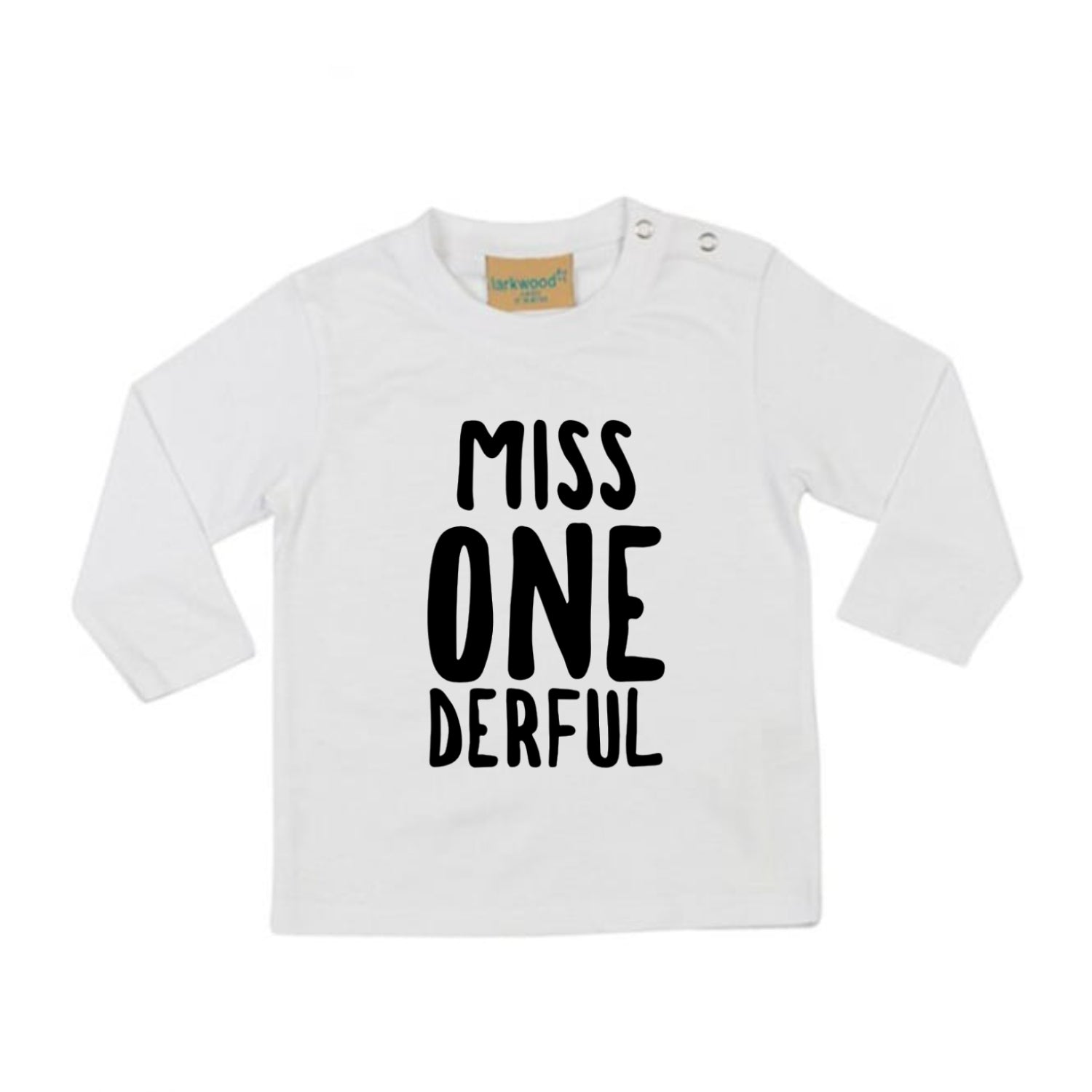 Miss Onederful 1st Birthday LONG SLEEVE Kids T-Shirt