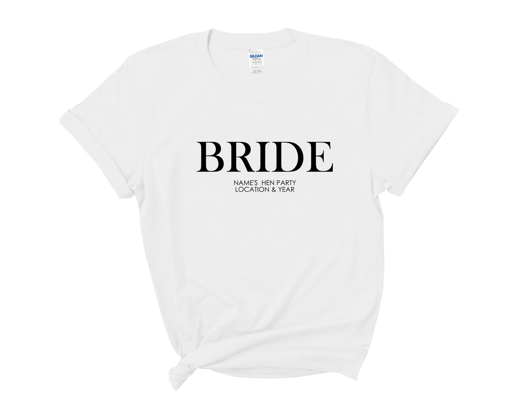 Personalised Bride Team Bride Hen Party T-Shirts D2