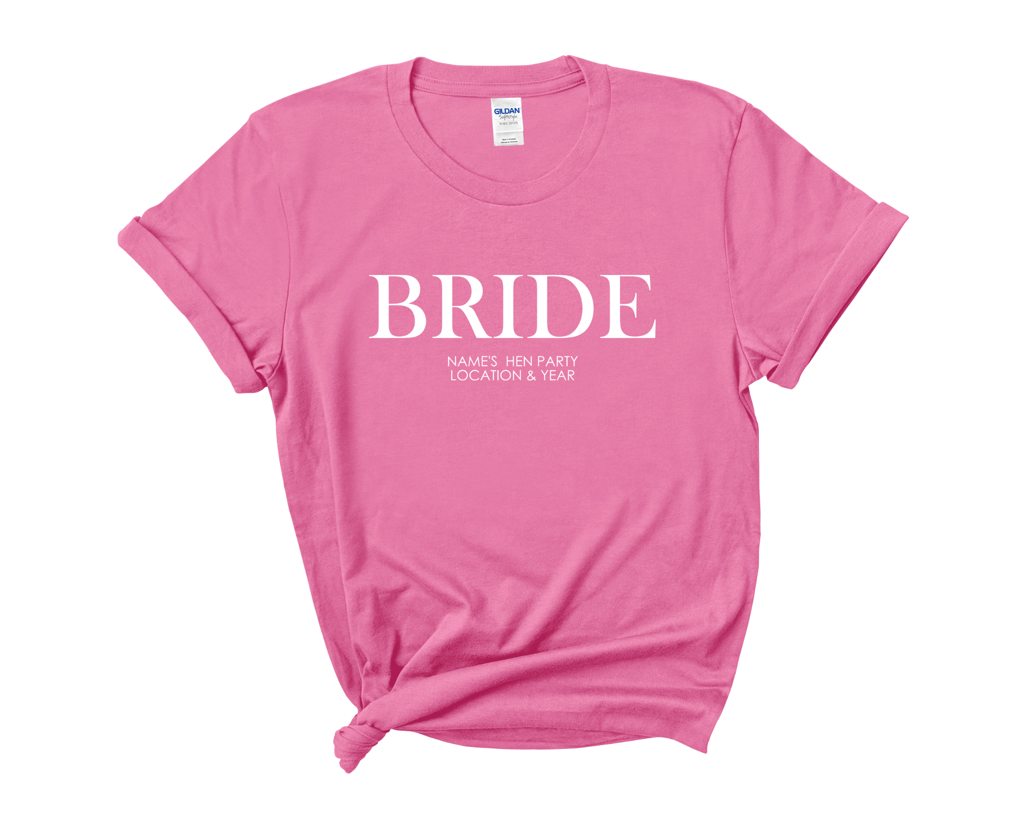 Personalised Bride Team Bride Hen Party T-Shirts D5