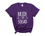 Load image into Gallery viewer, Bride Squad Bride Hen Party T-shirts (Purple)
