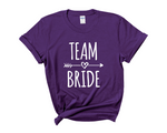 Load image into Gallery viewer, Team Bride Bride Hen Party T-shirts (Purple)
