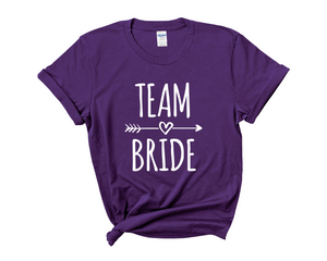 Team Bride Bride Hen Party T-shirts (Purple)