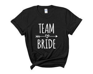 Team Bride Bride Hen Party T-shirts (Black)