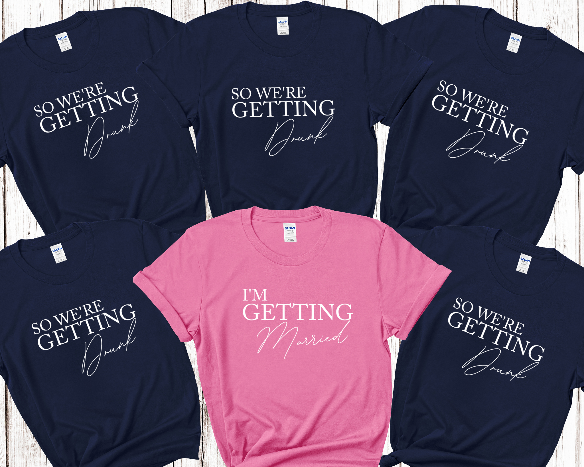 I'm Getting Married We're Getting Drunk Bride Hen Party T shirts 10