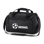 Load image into Gallery viewer, Personalised Name Soccer Football Sports Holdall Bag
