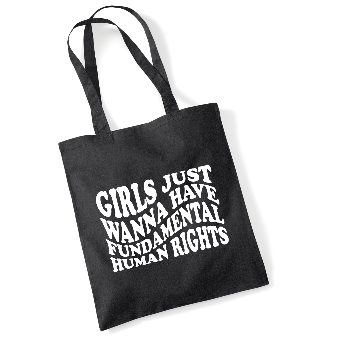 Girls Just Wanna Have Fundamental Human Rights Lightweight Cotton Tote Bag