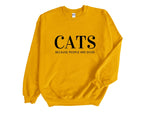 Load image into Gallery viewer, Cats Because People Are Dicks Adult Unisex Sweatshirt
